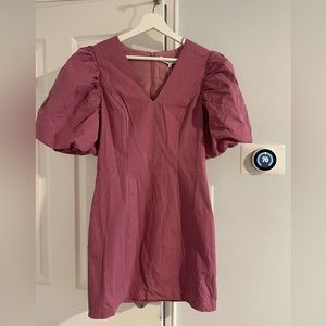 BRAND NEW Endless Rose Mauve puff sleeve bodycon silhouette dress